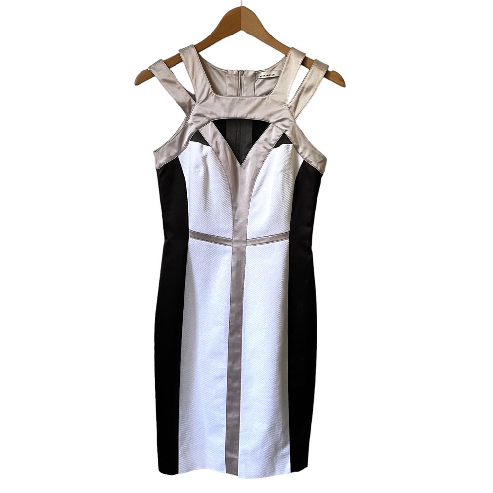 Karen Millen | Designer Sheath Skater Cocktail Dress Size 4